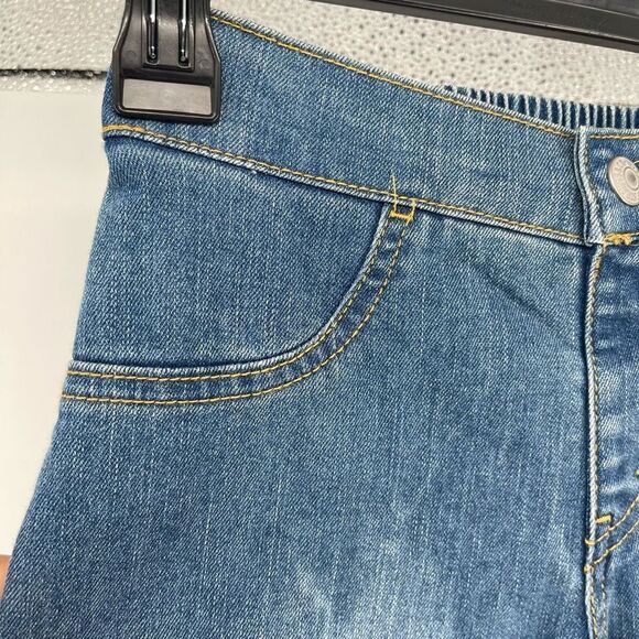 Levi’s Girl’s Medium Wash Pull-On Straight Leg Denim Jean Pants Size 7 - Picture 3 of 15